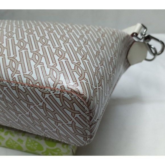 Cole Haan Light Gray Brown Zipper Closure Crossbody Bag - Picture 15 of 16